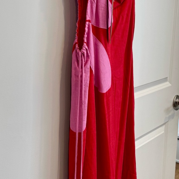 Farm Rio One-Shoulder Cutout Flower Dress - Picture 8 of 8